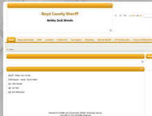 Tablet Screenshot of boydcountysheriff.com